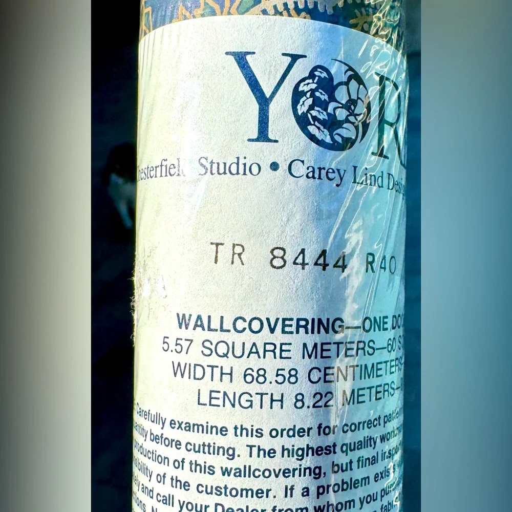 Unopened roll of York wall covering